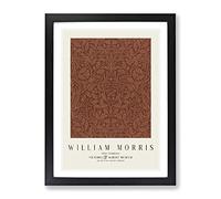 Acorns And Oak Leaves By William Morris Framed Wall Art Print A2 Black