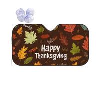 Acorns Harvest Car Windscreen Sun Shade Fall Fall Maple leaves Heat Reflective Sunshade Folding Foil Sun Visor Car Windshield Window Universal Fit for Sedans SUV Van M
