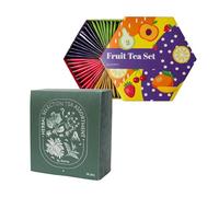 ACORUS Fruit Luxury & Herbal Selection Tea Sets, Assorted Fruit and Herbal TeaBox, Tea Gift Sets, Natural Teas Variety Pack, Sampler 6 & 4 Flavors, 60 & 56 Bags Individually Wrapped