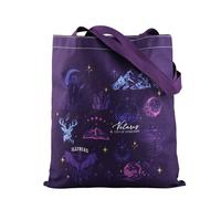 ACOTAR Inspired Gift Fantasy Reader Tote Bag The Night Court Book Lover Gift ACOMAF Merch Bookish Shoulder Bag (Night Court)