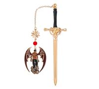 ACOTAR Night Court Metal Bookmark,Bat Boy Dark Aesthetics Romantasy Reading Gift for Women, Book Lovers SJM Inspired Book Accessory (Azriel)
