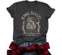 Acotar Velaris Shirt Women Acotar Night Court T Shirt Suriel Tea Co Tee, Gray 2, M
