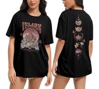 Acotar Velaris Shirts Women City of Starlight Tshirt Night Court Book Lover Tops Casual Short Sleeve Tee, Black, XXL