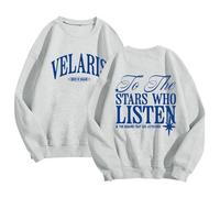 Acotar Velaris Sweatshirt for Women Oversized to The Stars Who Listen Pullover Book Fan Gift Casual Long Sleeve Tops 2024 New