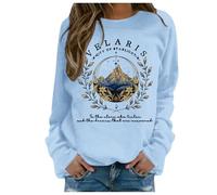 Acotar Velaris Sweatshirt Women Oversized City of Starlight Pullover Night Court Graphic Vintage Book Lover Gift Tops Jumpers for Women UK