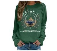 Acotar Velaris Sweatshirt Women Oversized City of Starlight Pullover Night Court Graphic Vintage Book Lover Gift Tops 2024 Fall