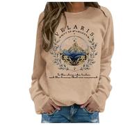 Acotar Velaris Sweatshirt Women Oversized City of Starlight Pullover Night Court Graphic Vintage Book Lover Gift Tops 2024 Fall