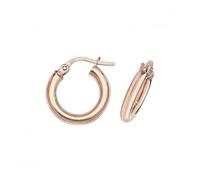 Acotis Gold Jewellery 9CT Rose Gold 30mm Hoop Earrings ER531R - Contemporary Appeal | - Size 10mm