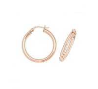 Acotis Gold Jewellery 9CT Rose Gold 30mm Hoop Earrings ER531R - Contemporary Appeal | - Size 20mm