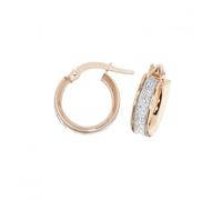 Acotis Gold Jewellery 9ct Rose Gold Oval Hoop Earrings ER1023R - Premium Finish | - Size 10mm