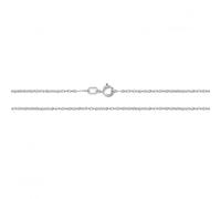 Acotis Gold Jewellery 9ct White Gold Diamond-Cut Chain CH218W - Exclusive Design | - Size 18