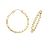 Acotis Gold Jewellery 9ct Yellow Gold 30mm Hoop Earrings ER500 - Refined Craftsmanship - Size 25mm