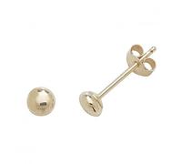 Acotis Gold Jewellery 9ct Yellow Gold 3mm Button Stud Earrings ES404 - Bold