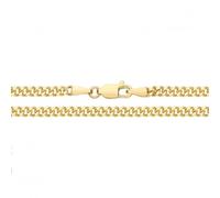 Acotis Gold Jewellery 9ct Yellow Gold Close Curb Chain - Luxe Elegance - Size 20