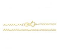 Acotis Gold Jewellery 9CT Yellow Gold Figaro Chain CH138 - Size 22