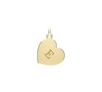 Acotis Gold Jewellery 9ct Yellow Gold Heart Initial Pendant PN1290/E - Distinctive