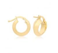 Acotis Gold Jewellery 9ct Yellow Gold Hoop Earrings ER1202 - Refined Craftsmanship | - Size 08mm