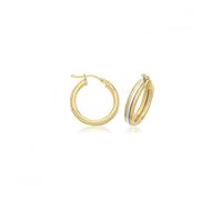 Acotis Gold Jewellery 9ct Yellow Gold Hoop Earrings ER1219 - Refined Craftsmanship | - Size 15mm