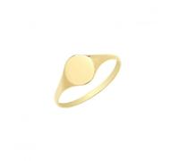 Acotis Gold Jewellery 9ct Yellow Gold Maidens Plain Oval Signet Ring RN930 - Premium - Size K