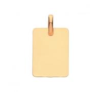 Acotis Gold Jewellery 9ct Yellow Gold Rectangular Plain Pendant PN1076 - Modern Style