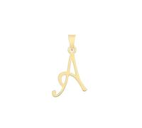 Acotis Gold Jewellery 9ct Yellow Gold Script Initial Pendant PN1220/A - Elegant