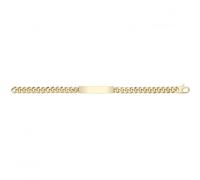 Acotis Gold Jewellery Gold Jewellery 9ct Yellow Gold Hollow Id Bracelet BR684ID