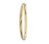 Acotis Gold Jewellery Gold Jewellery 9ct Yellow Gold Ladies Hinged Bangle BN379
