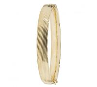 Acotis Gold Jewellery Gold Jewellery 9ct Yellow Gold Ladies Hinged Bangle BN400