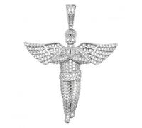 Acotis Silver Angel with Zirconia Stone Pendant G61001 - Refined - Sterling Silver