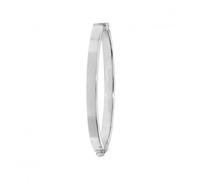 Acotis Silver Baby Oval Hinged Bangle G4279 - Premium Finish | - Sterling Silver
