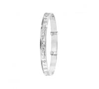 Acotis Silver Baby's Diamond-Cut Expandable Bangle G4404 - - Sterling Silver