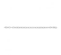 Acotis Silver Bracelet Oval Cable Rhodium Plated G2314 - - Sterling Silver