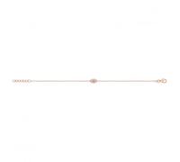 Acotis Silver Bracelet Rose Gold Plated Evil Eye Zirconia G2685R - Sterling Silver / Gold Plated