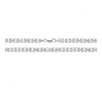 Acotis Silver Chain Flat Byzantine G1012 - Modern Style | Acotis - Size 07" - Sterling Silver