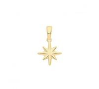 Acotis Silver Charm Gold Plated Star G61077GP - Polished Quality - Sterling Silver / Gold Plated