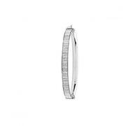 Acotis Silver Jewellery Elegant Silver Babies Oval Moondust Bangle - Sterling Silver