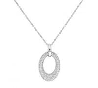 Acotis Silver Necklace Zirconia G3355 - Distinctive Detail | - Sterling Silver