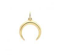 Acotis Silver Pendant Gold Plated Crescent Moon G61054Y - - Sterling Silver