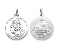 Acotis Silver Pendant St Christopher G6281 - Timeless Design | - Sterling Silver