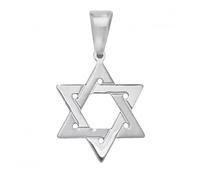Acotis Silver Pendant Star of David Symbol of Faith G6934 - - Sterling Silver