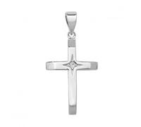 Acotis Silver Pendant Zirconia Cross G6698 - Refined - Sterling Silver