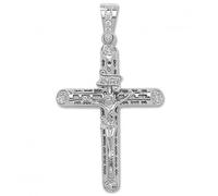 Acotis Silver Pendant Zirconia Crucifix G6231 - Signature - Sterling Silver