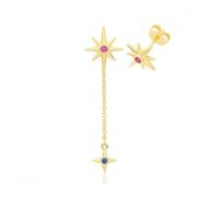 Acotis Silver Star Set Gold Plated Northern G51356GP - - Sterling Silver / Gold Plated