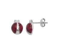 Acotis Silver Stud Earrings Ladybird G51105 - Elegant Styling | - Sterling Silver