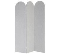 Acoustic 3 Panel Room Divider SLIMMY Light Grey