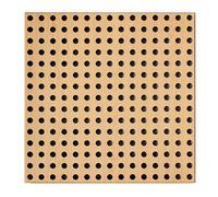 Acoustic Aluminum Ceiling Tiles 20pcs Brown 60x60cm Soundproof Panels for Home Studio Gaming Room Office & Kitchen Decor