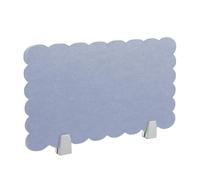 Acoustic Desk Divider - 16" x 12" Freending Felt Partit Panel for Office & Classroom, Noise-Reducing, Grey & Blue - Enhance & Reduce Distracts