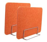 Acoustic Desk Divider 30x100 cm with Rounded Corners Easy Installat Noise Reduct for Home & Office Worpaces Vibrant Color Enhanced Privacy.