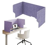 Acoustic Desk Divider, 60~120cm Stand Up Freestanding Felt Privacy Panel, Sound Proof Dividers, U-Shaped Desktop Separator Panel, For Classroom Home Office Schools Workstations(Watergray,120cm)