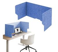 Acoustic Desk Divider, 60~120cm Stand Up Freestanding Felt Privacy Panel, Sound Proof Dividers, U-Shaped Desktop Separator Panel, For Classroom Home Office Schools Workstations(Skyblue,80cm)